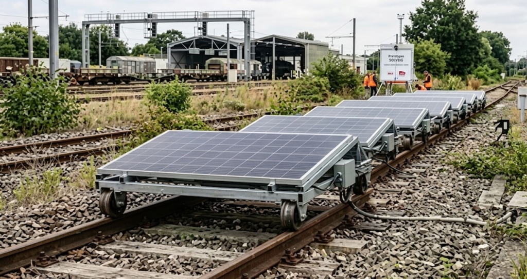 SNCF Atıl Ray Hatlarını Modüler Güneş Enerjisi Santrallerine Dönüştüren SOLVEIG Sistemini Test Ediyor